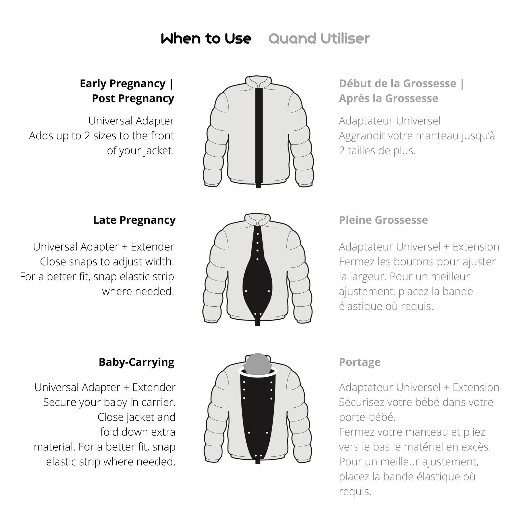 Make My Belly Fit Universal Jacket Extender - Yo Mama Maternity
