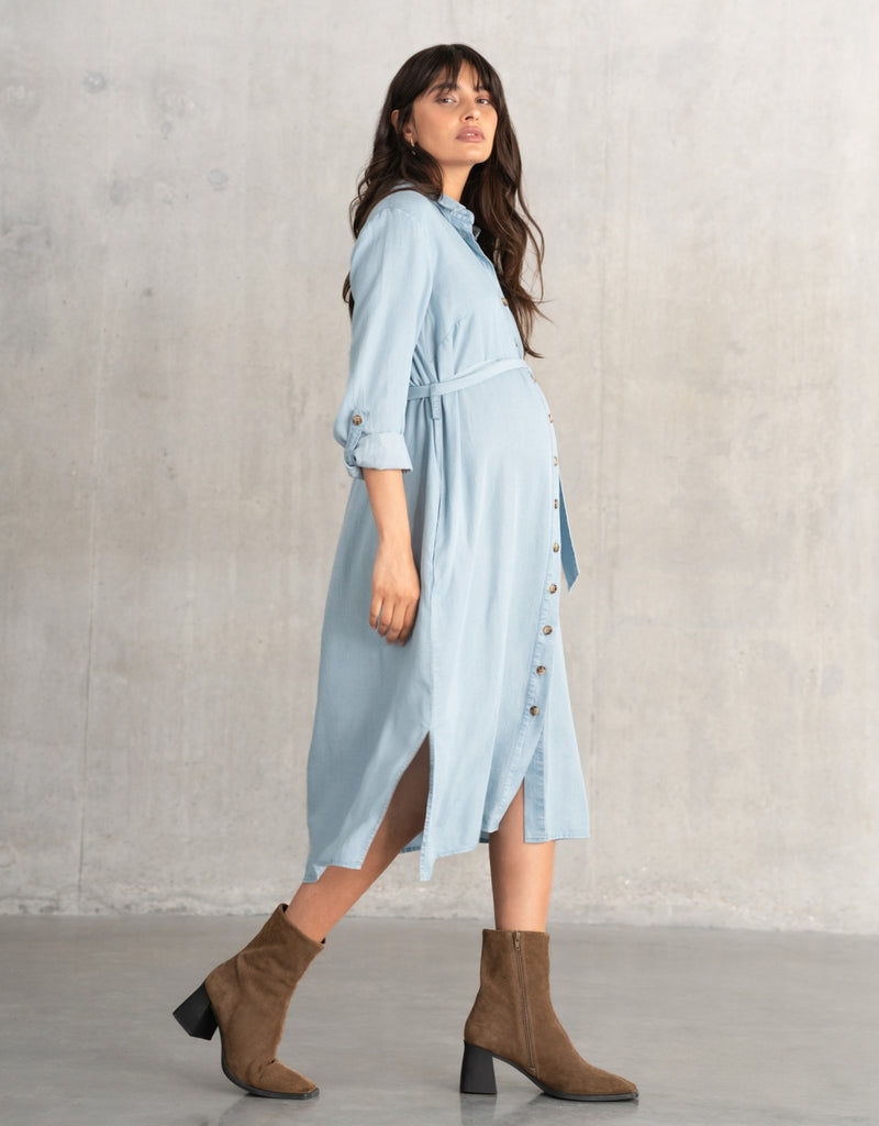 Damira Denim Shirt Dress