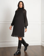 A-Line Pleated Tunic Dress