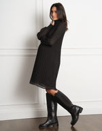 A-Line Pleated Tunic Dress