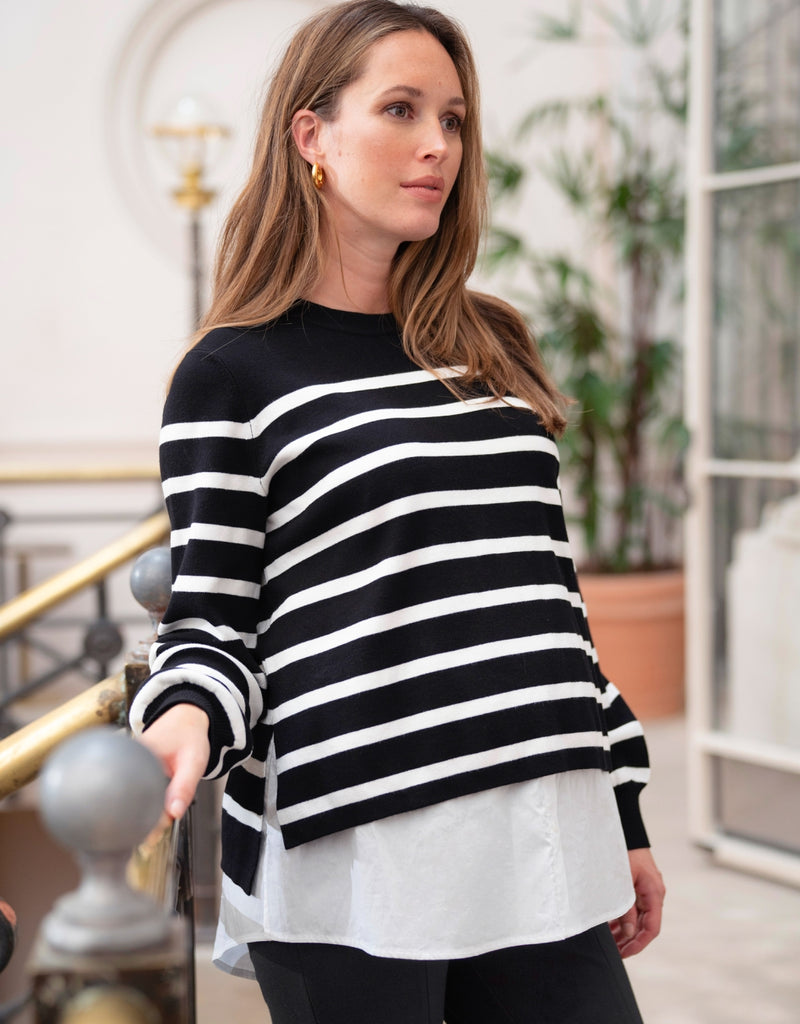 Striped Layered Sweater