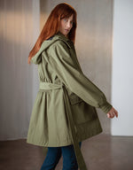 Belted Utility Maternity Coat