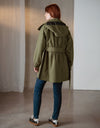 Belted Utility Maternity Coat