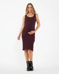 Ruby Ribbed Dress - Yo Mama Maternity