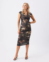 Vella Printed Nursing Dress - Yo Mama Maternity