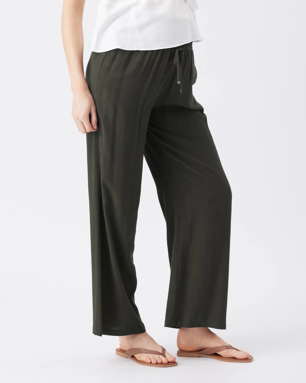 Wide Leg Tencel Pant - Yo Mama Maternity