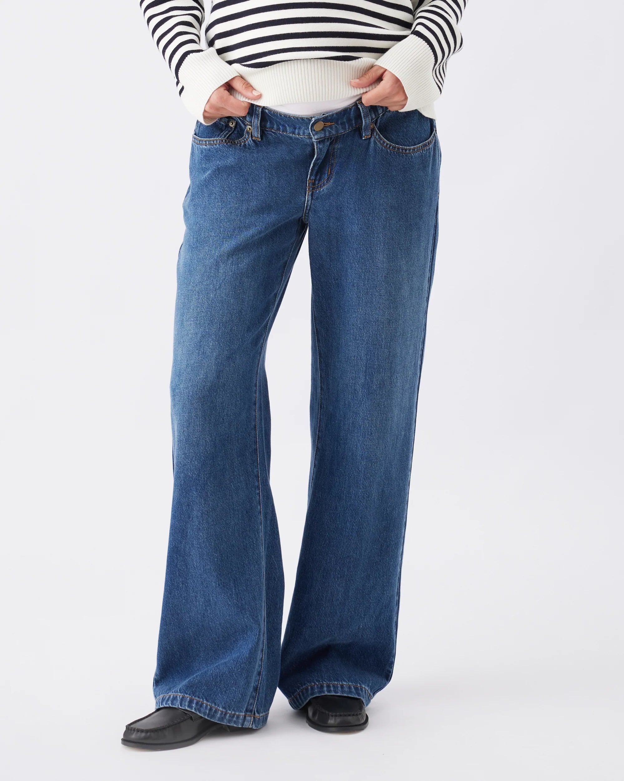 Billie Elastic Waist Denim - Yo Mama Maternity