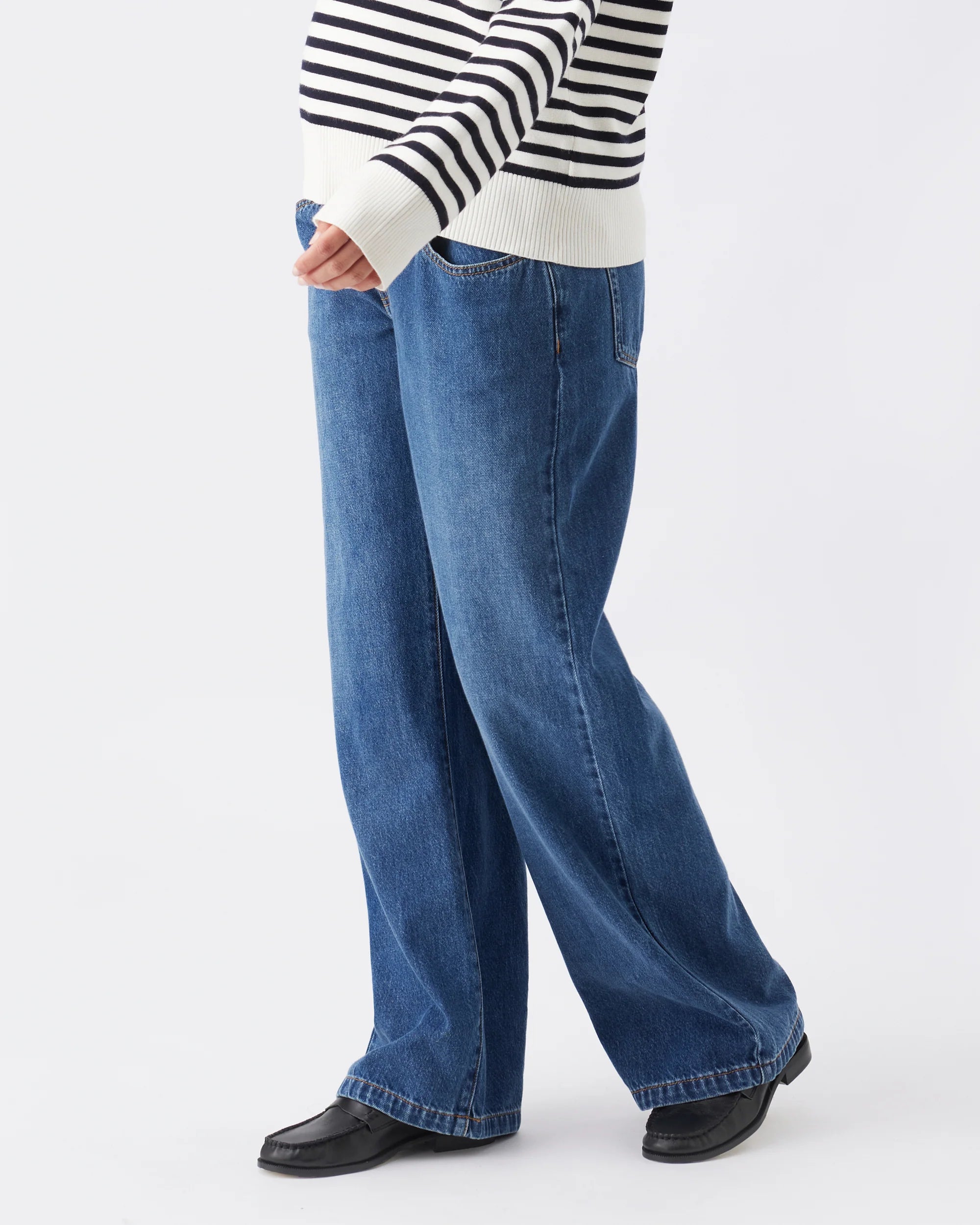 Billie Elastic Waist Denim - Yo Mama Maternity