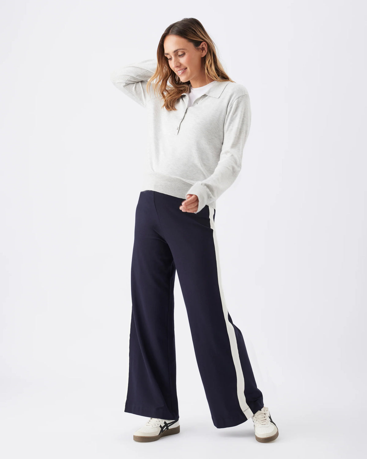Ari Wide Leg Track Pant - Yo Mama Maternity