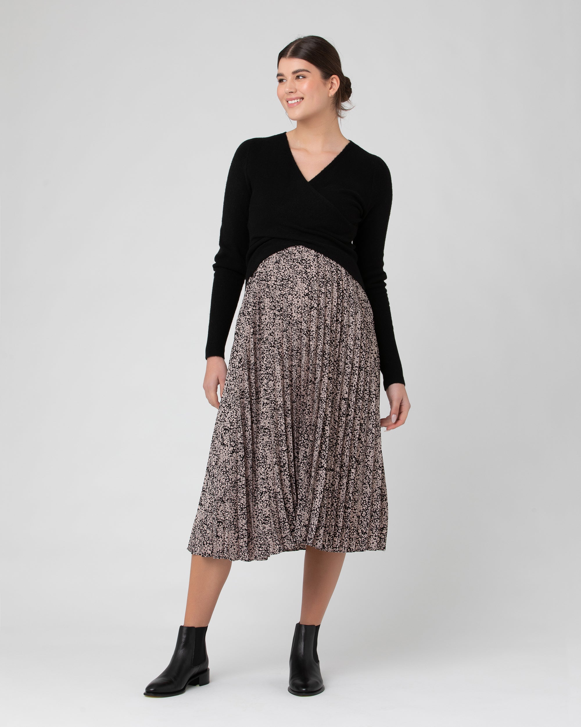 Florence Pleat Skirt - Yo Mama Maternity