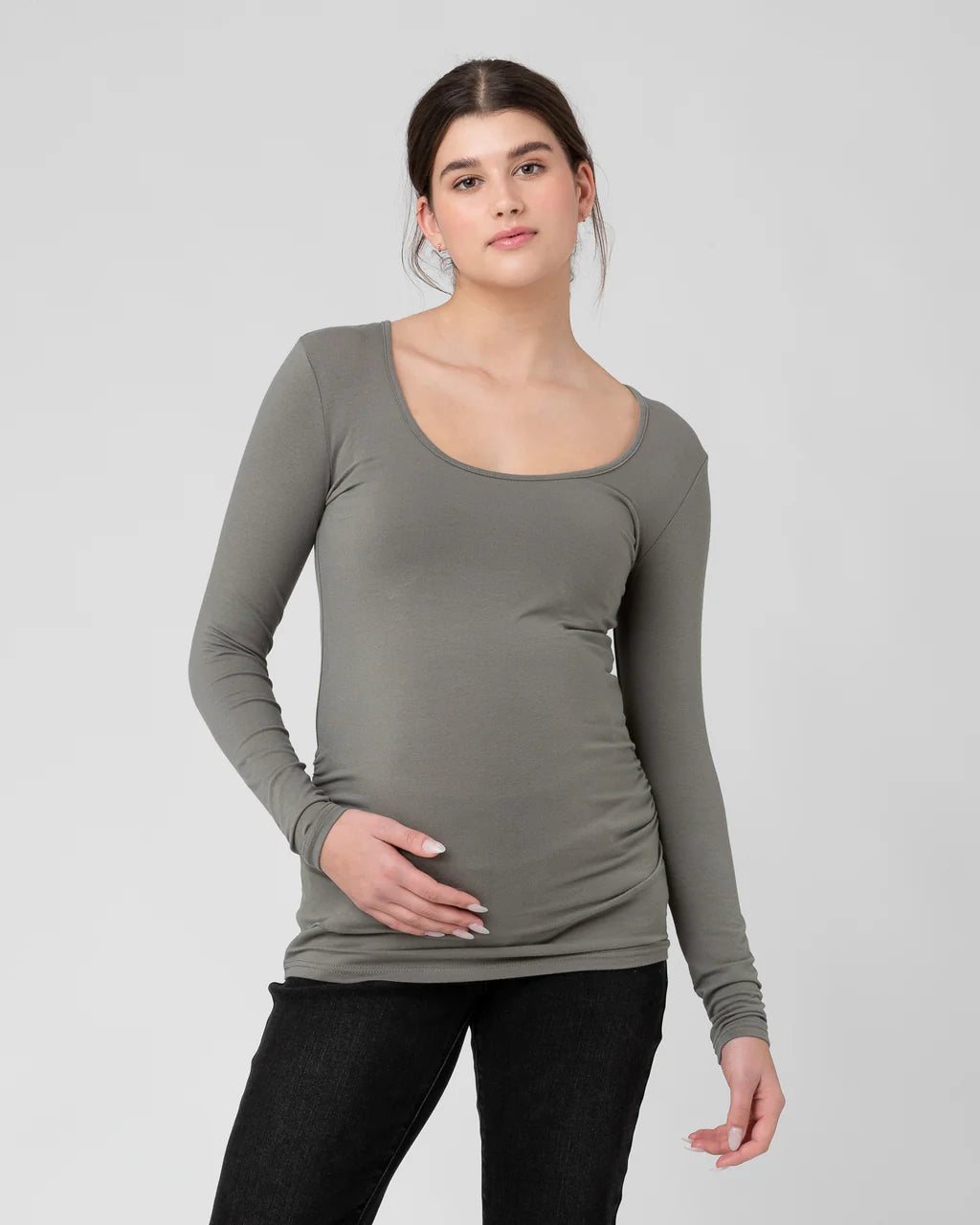 Organic LS Tube Tee - Yo Mama Maternity