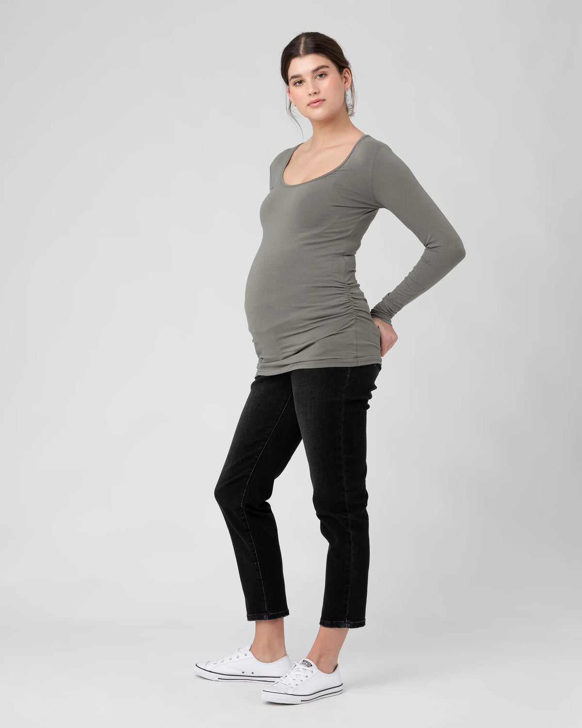 Organic LS Tube Tee - Yo Mama Maternity