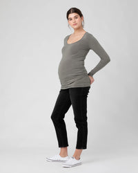 Organic LS Tube Tee - Yo Mama Maternity