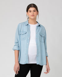 Bec Chambray Shirt - Yo Mama Maternity