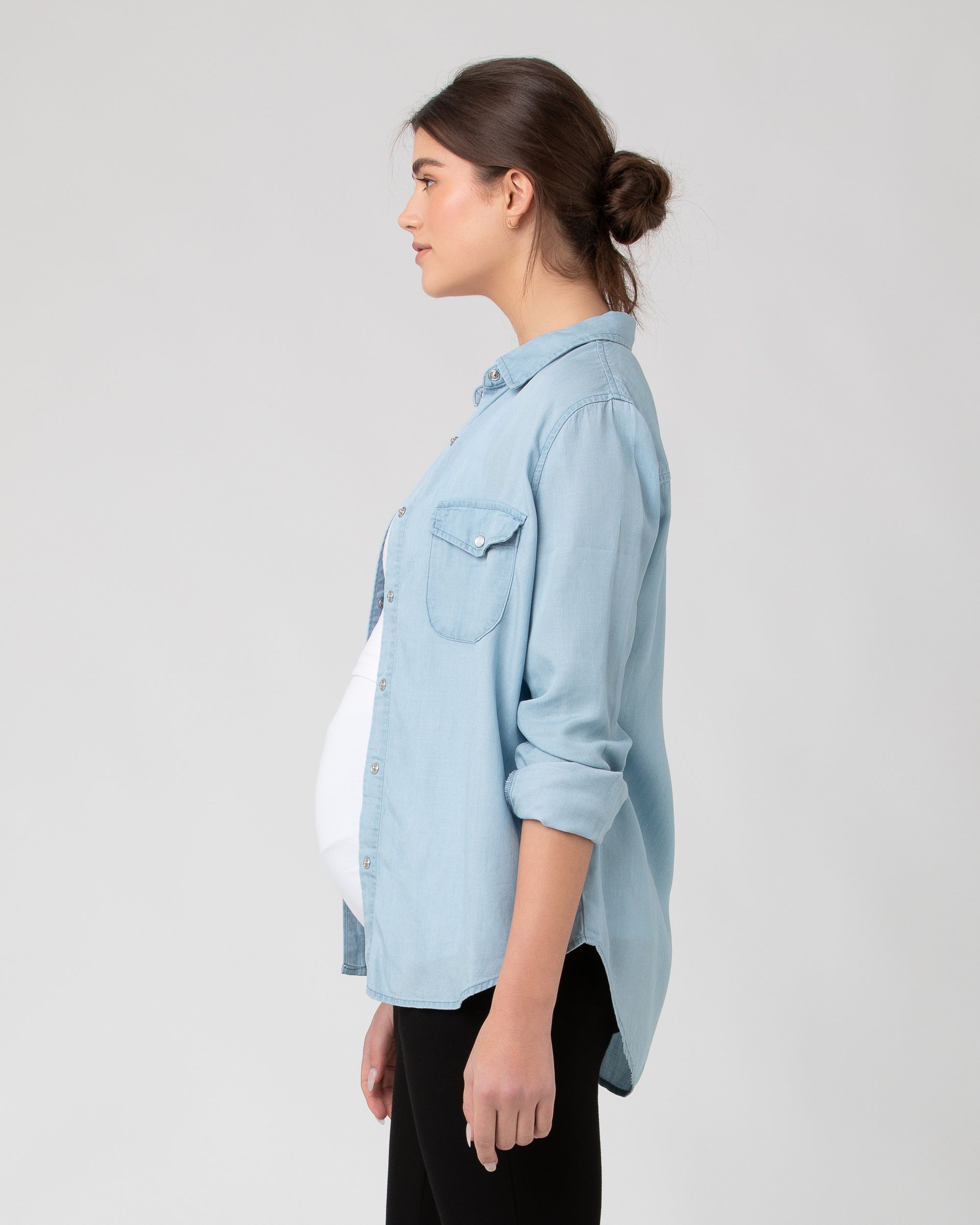 Bec Chambray Shirt - Yo Mama Maternity