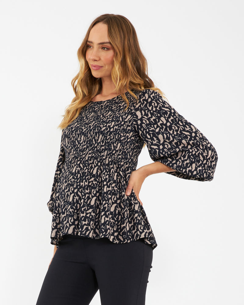 Izzie Shirred Blouse