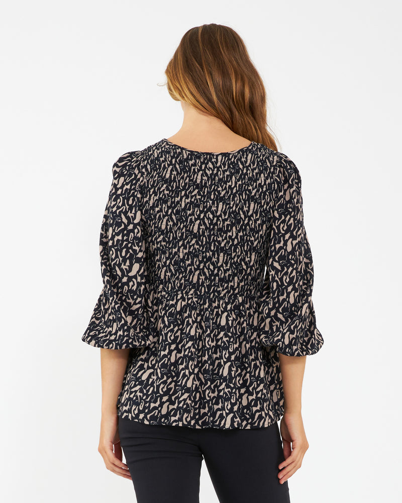 Izzie Shirred Blouse