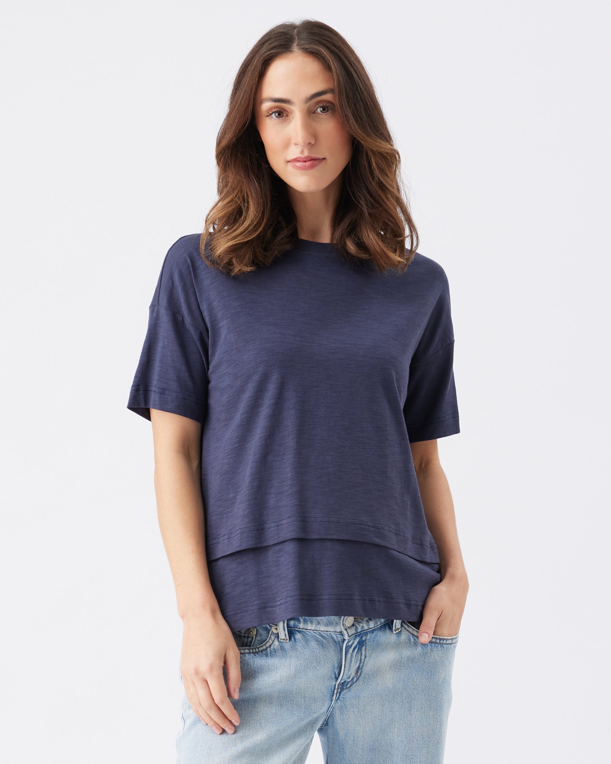 Claude Nursing Friendly Tee - Yo Mama Maternity