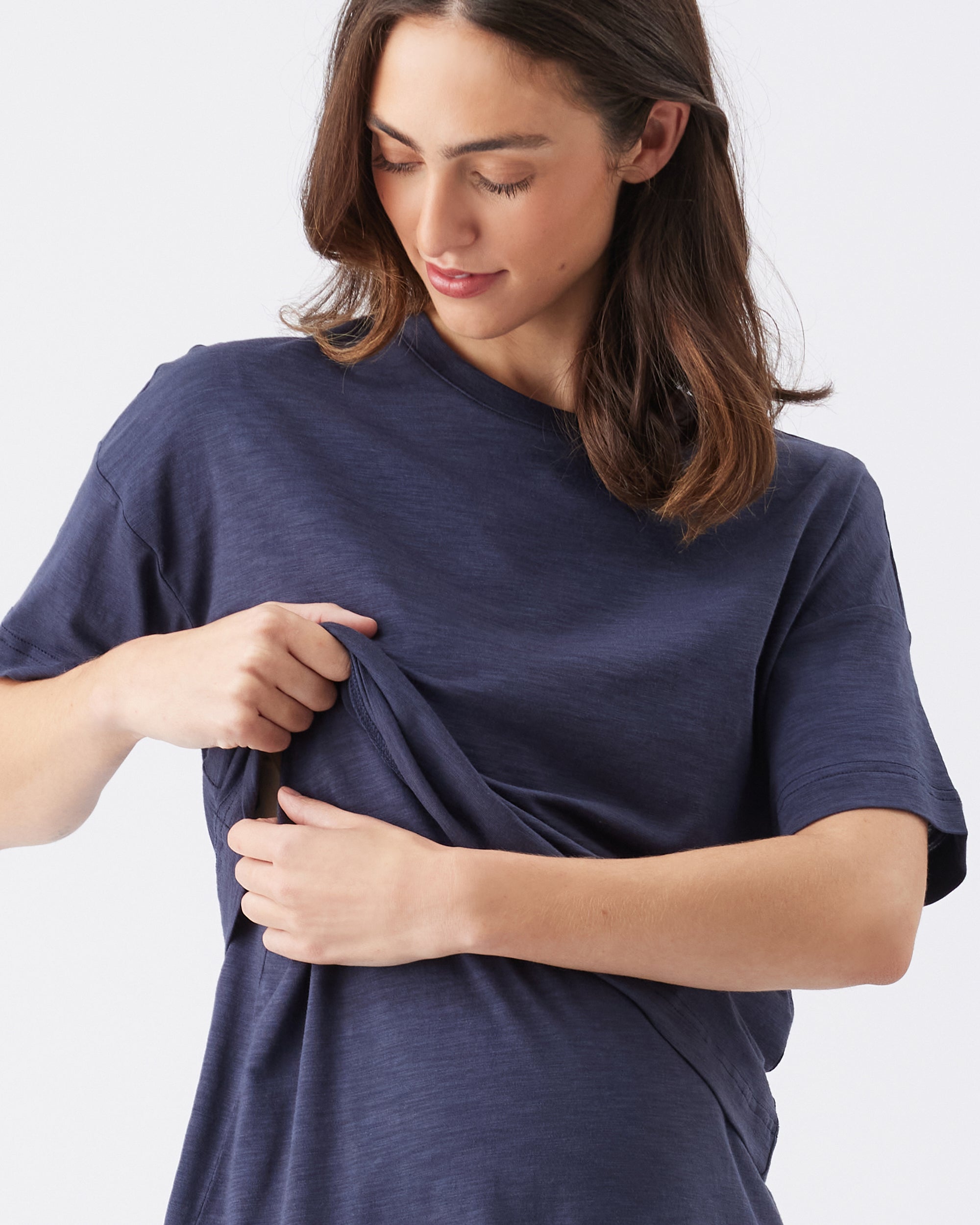 Claude Nursing Friendly Tee - Yo Mama Maternity