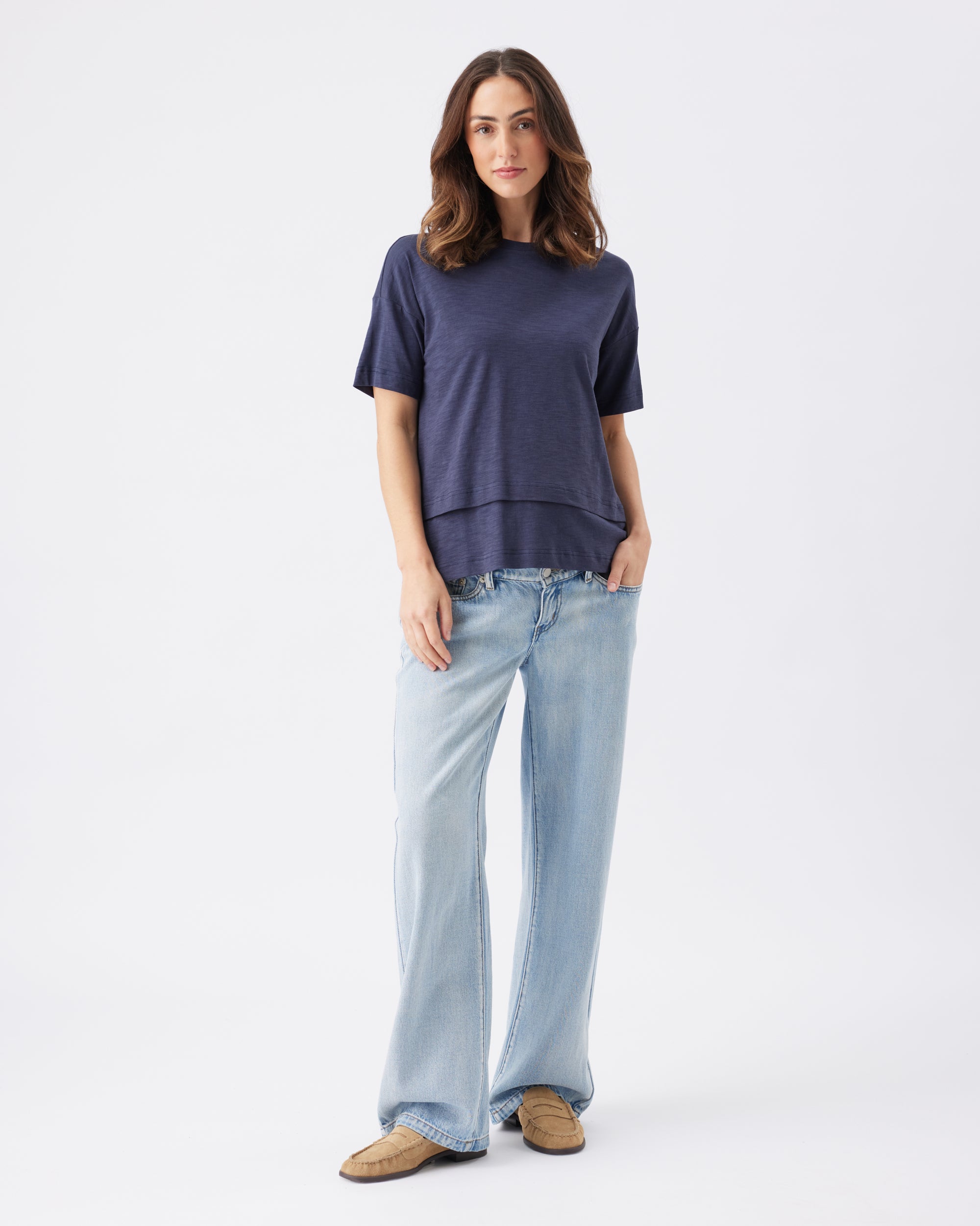 Claude Nursing Friendly Tee - Yo Mama Maternity
