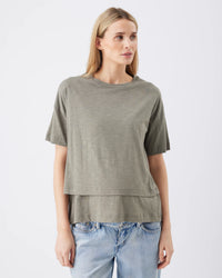 Claude Nursing Friendly Tee - Yo Mama Maternity