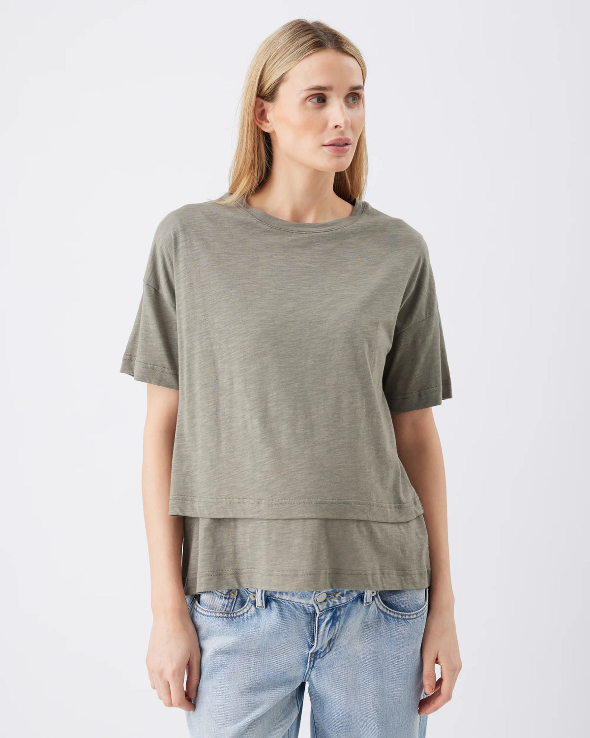 Claude Nursing Friendly Tee - Yo Mama Maternity