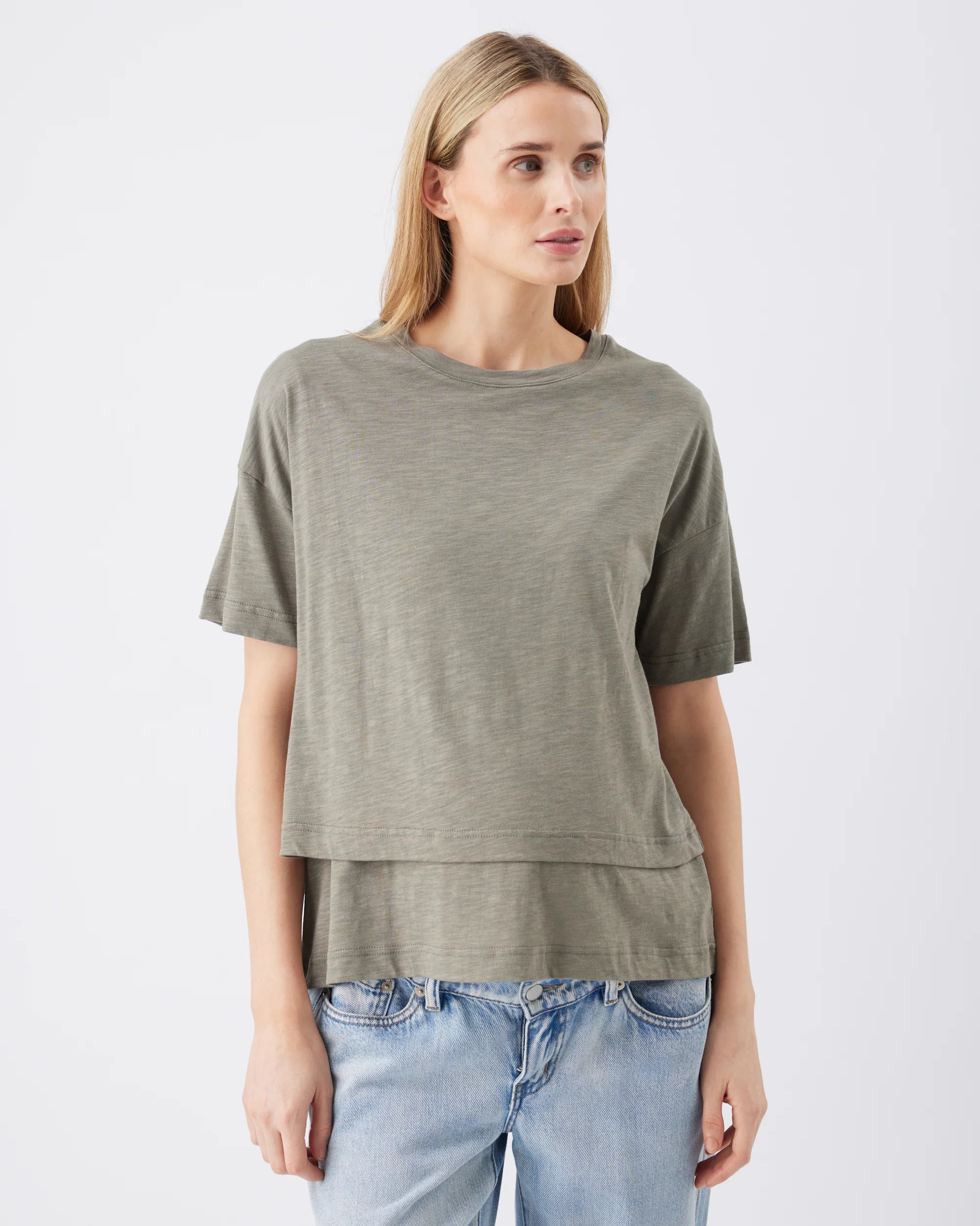Claude Nursing Friendly Tee - Yo Mama Maternity