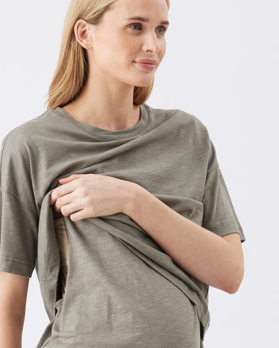 Claude Nursing Friendly Tee - Yo Mama Maternity