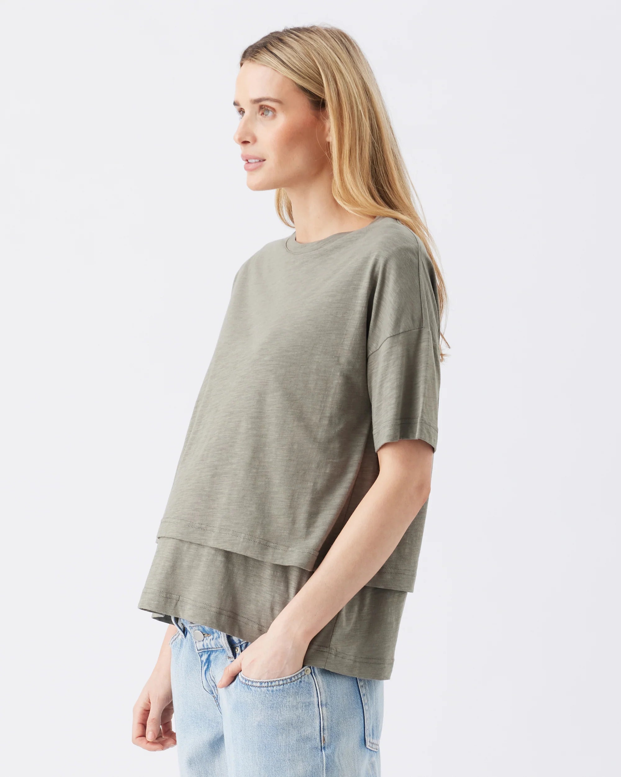 Claude Nursing Friendly Tee - Yo Mama Maternity
