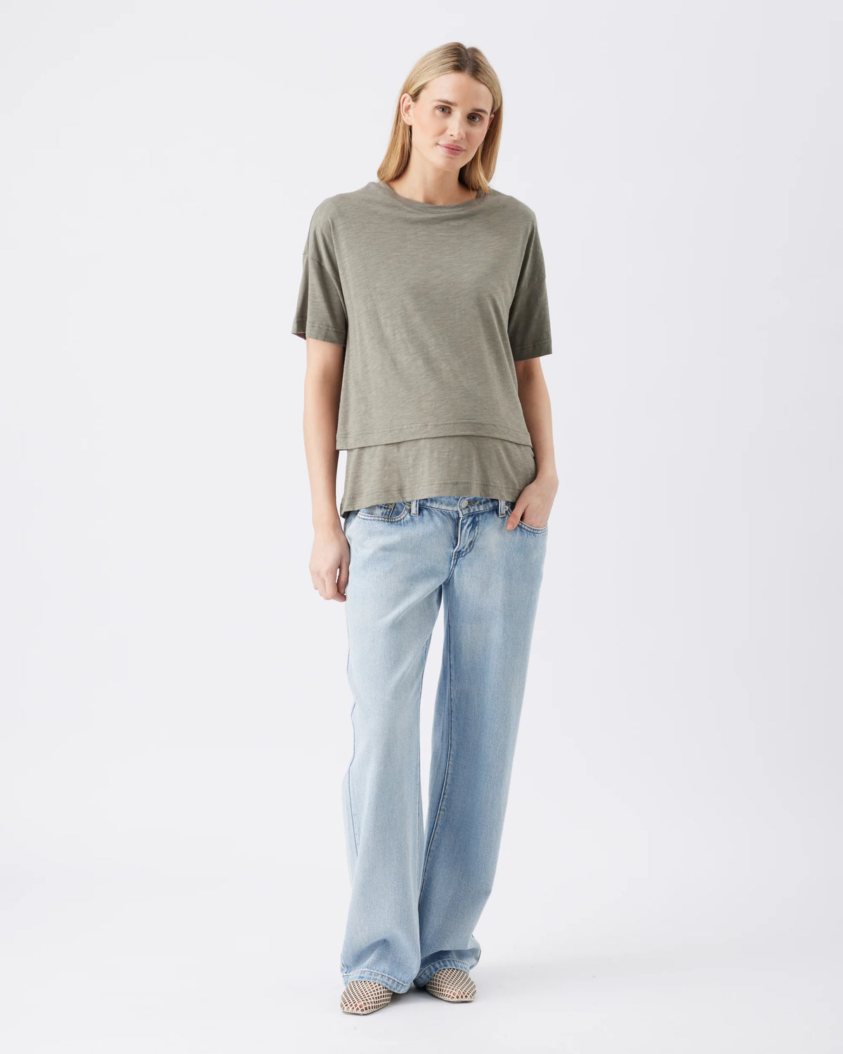 Claude Nursing Friendly Tee - Yo Mama Maternity