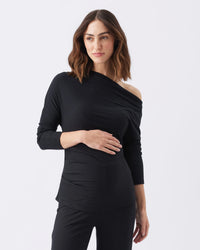 Off Shoulder Rib Top - Yo Mama Maternity