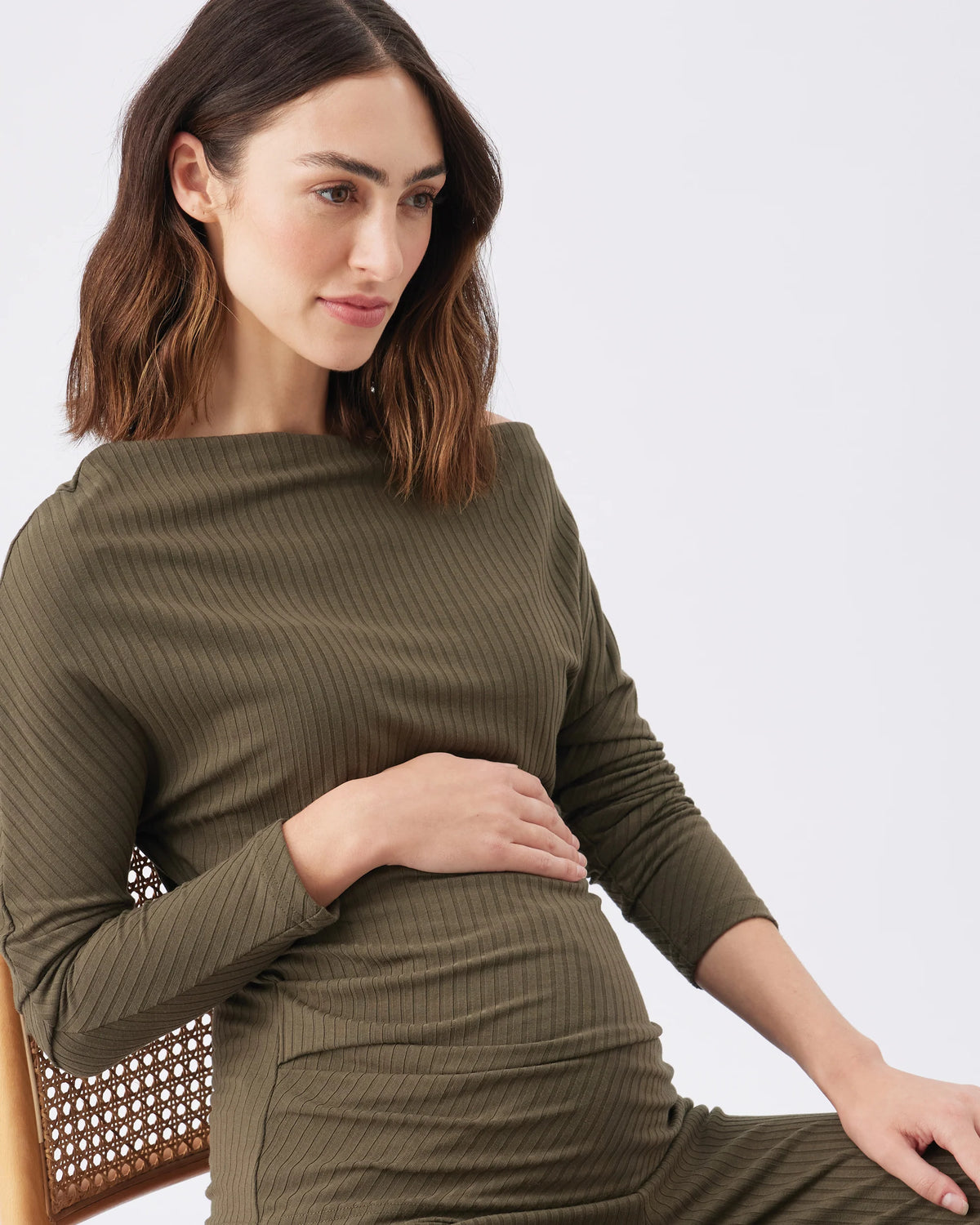 Off Shoulder Rib Top - Yo Mama Maternity