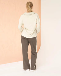Delainey Snap Collar Sweatshirt