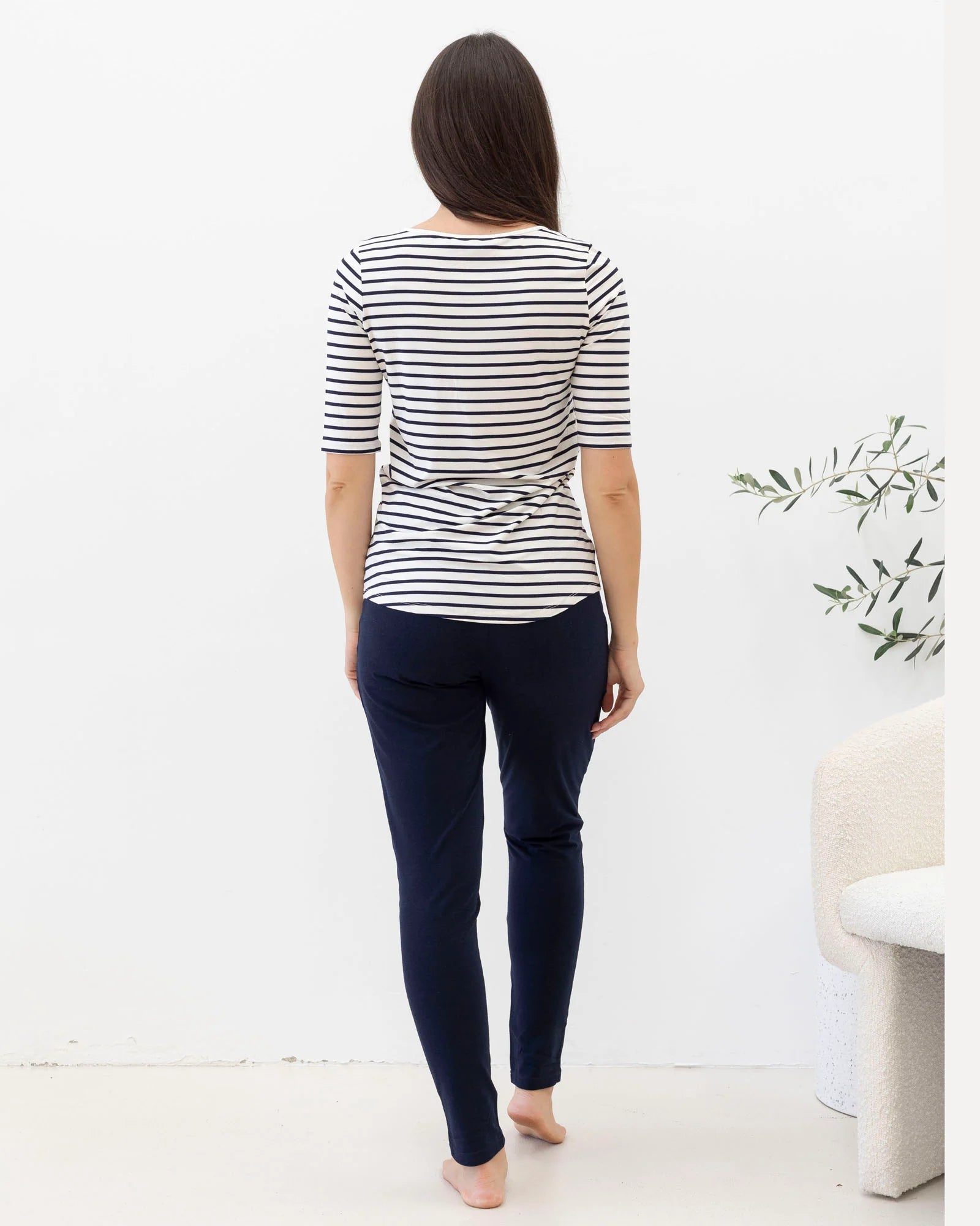 Taye Button Front Tee - Yo Mama Maternity