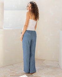 Amber Wide Leg Tencel Jeans - Yo Mama Maternity