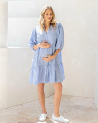 Freya Tiered Shirt Dress - Yo Mama Maternity