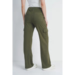 Straight Leg Ponte Cargo Pants