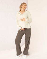 Delainey Snap Collar Sweatshirt