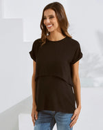 Crop Layered Solid Tee