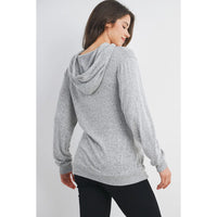 Double Layer LS Hoodie - Yo Mama Maternity