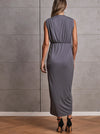 Anais Pleated Evening Dress