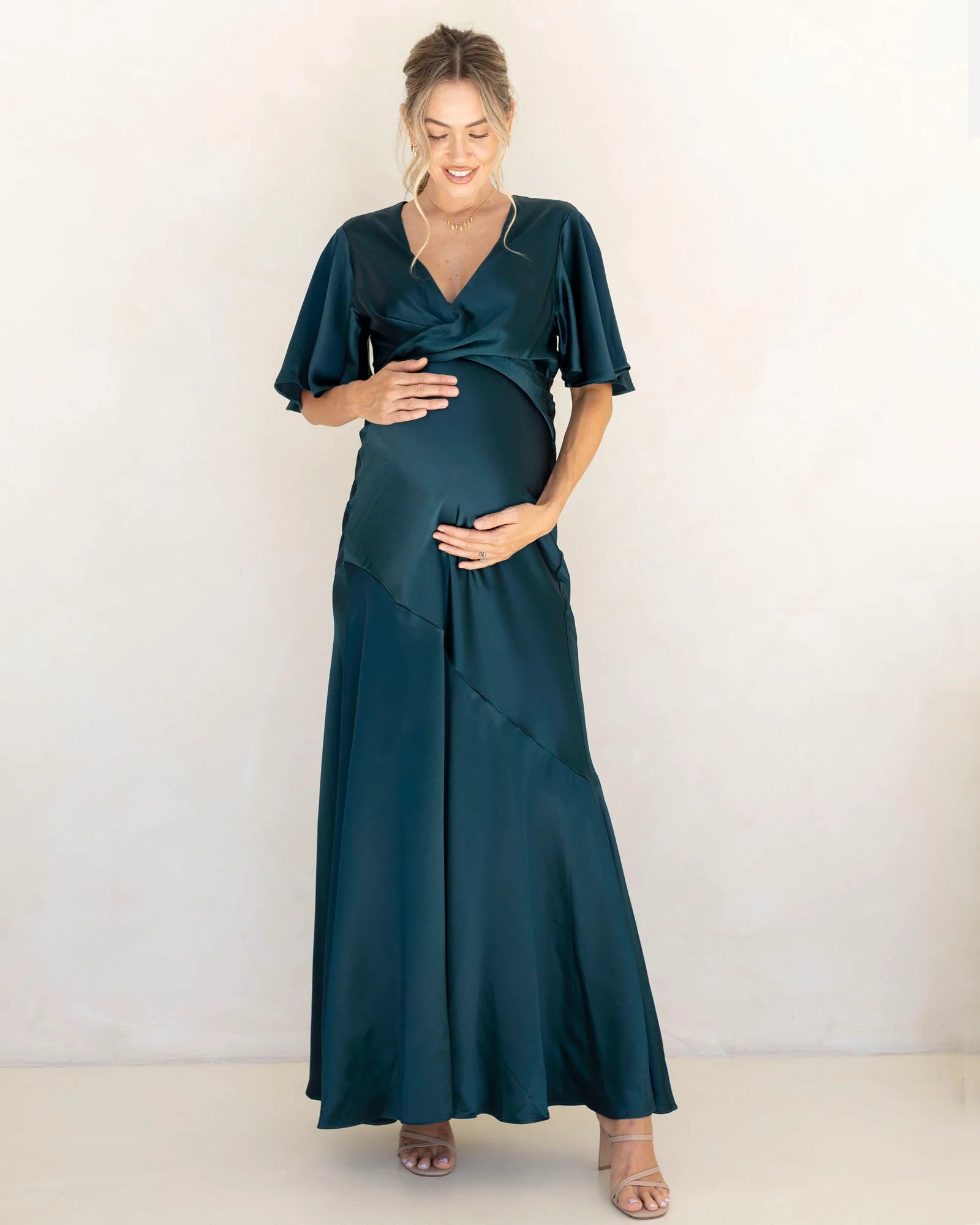 Camille VNeck Evening Dress