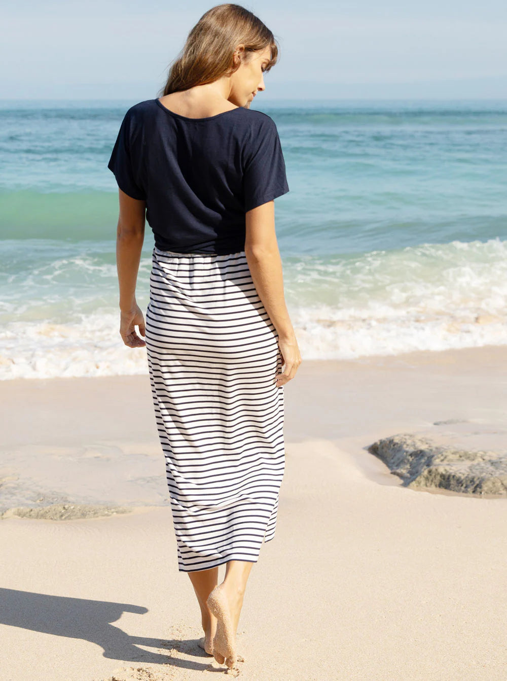 Skye Stripe Maxi Skirt - Yo Mama Maternity