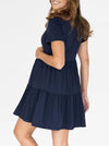 Short Sleeve Tiered Dress