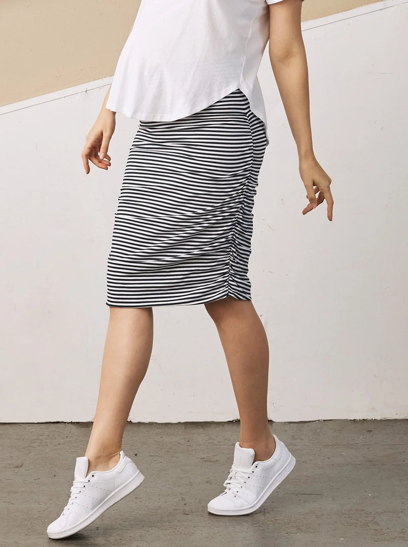 Stella Stripe Fitted Skirt