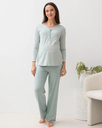 Mini Stripe Bamboo PJ Set