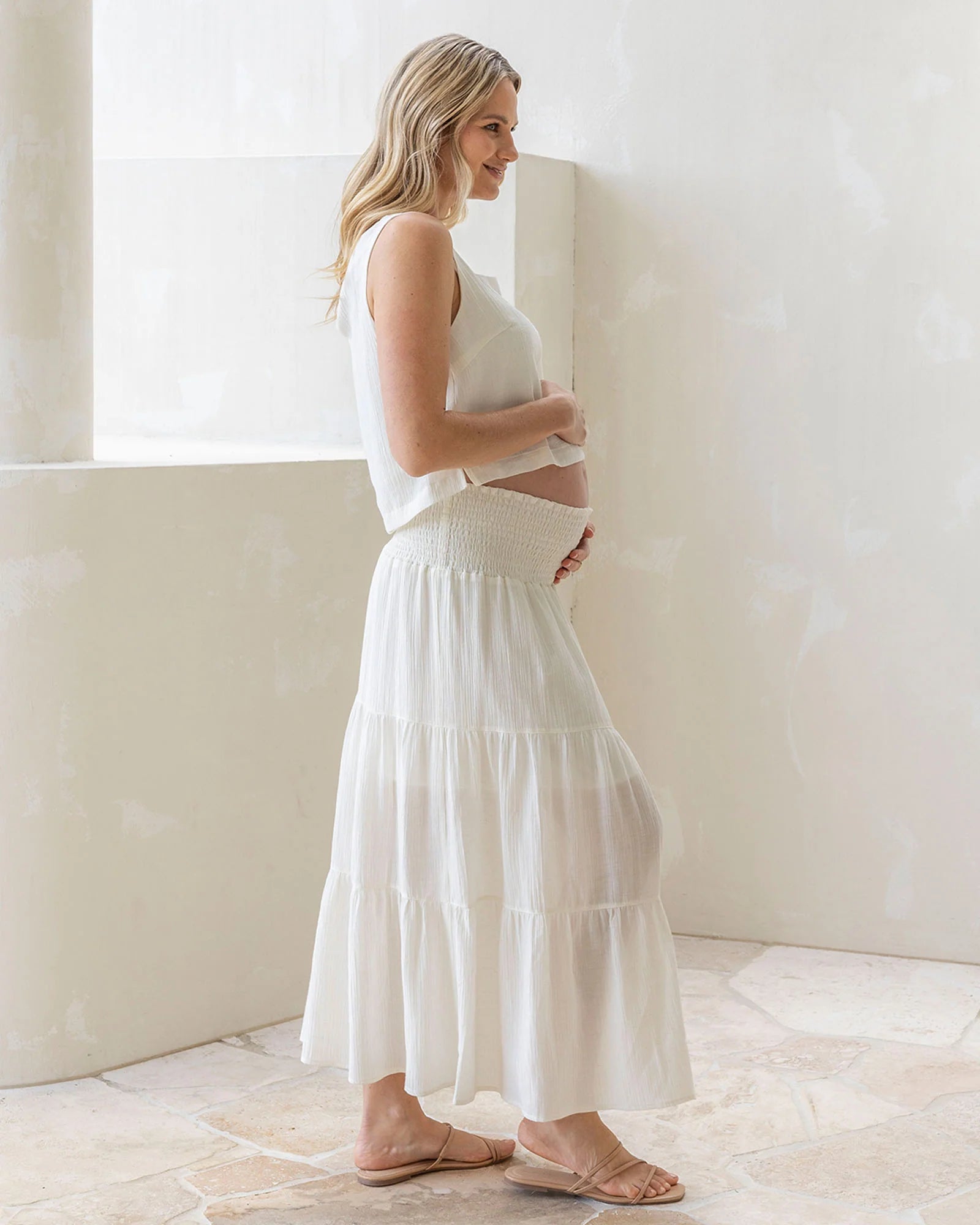 Ellie Tiered Skirt - Yo Mama Maternity