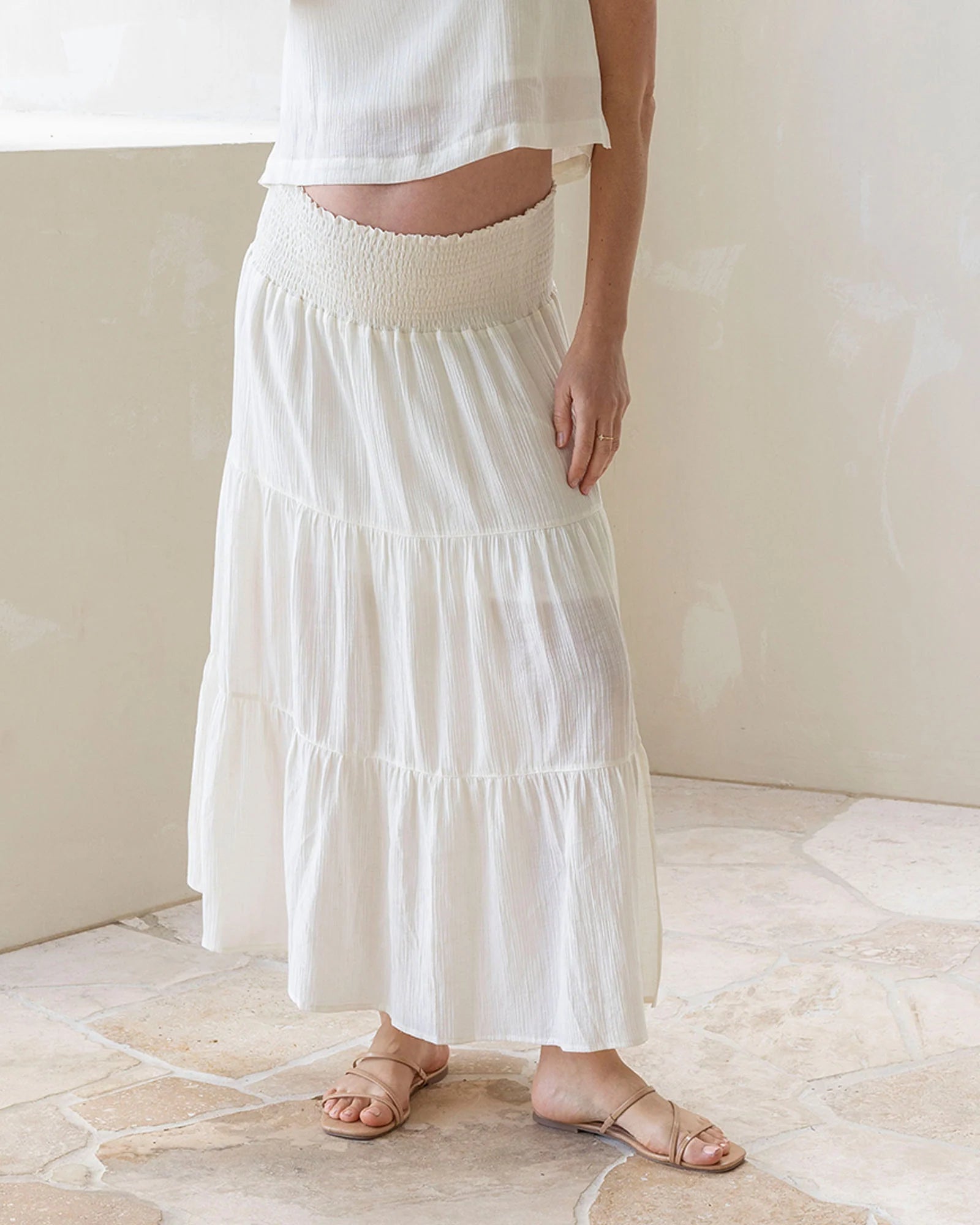 Ellie Tiered Skirt - Yo Mama Maternity