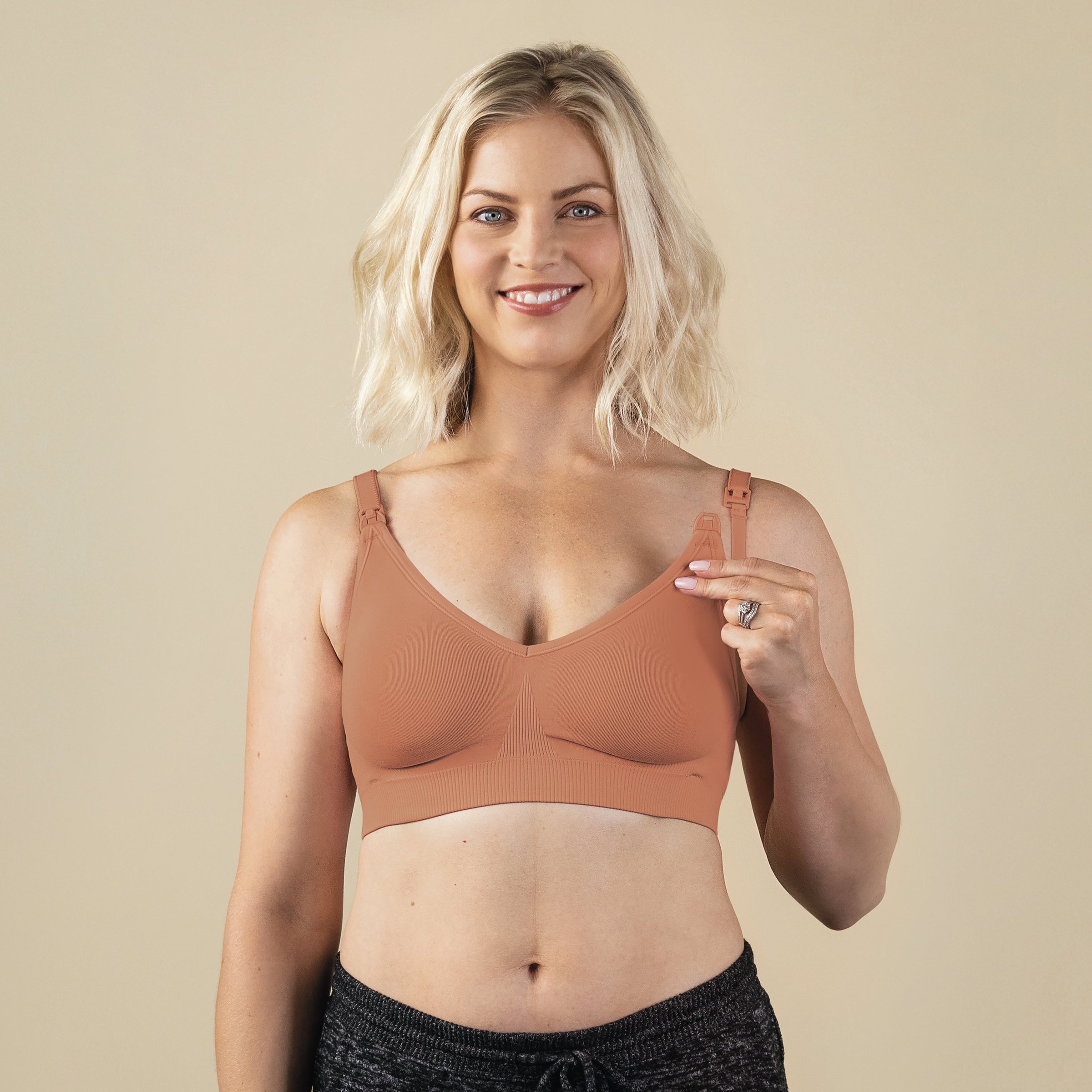 Experience the true comfort you've always dreamed of in a bra.💕 The Body Silk  Seamless Nursing Bra is specially crafted with recycled…