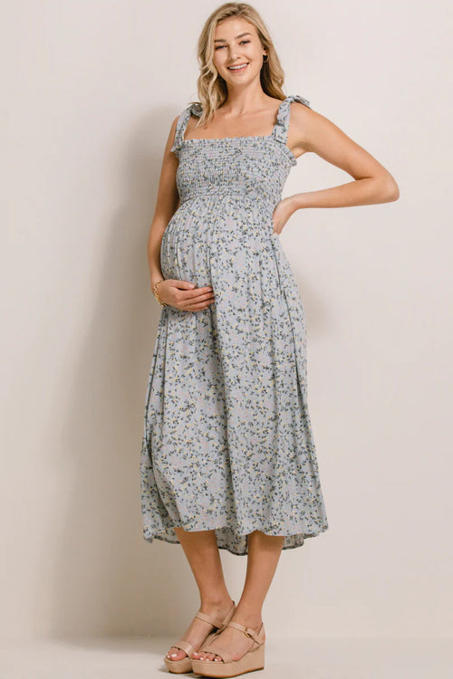 Dot You Mama Maternity Dress - Yellow – Preggo Leggings